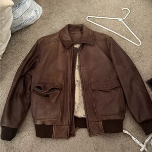 Roundtree and York leather jacket men’s M
